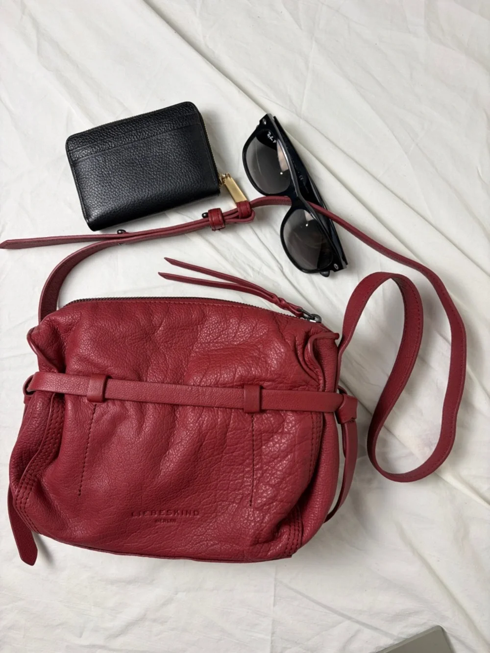 Liebeskind Berlin *rare in US* Red Leather Shoulder Bag